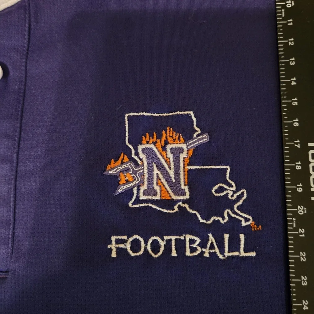 Northwestern State Demons Shirt Mens 2XL Purple NCAA Football Adidas‎ Climachill